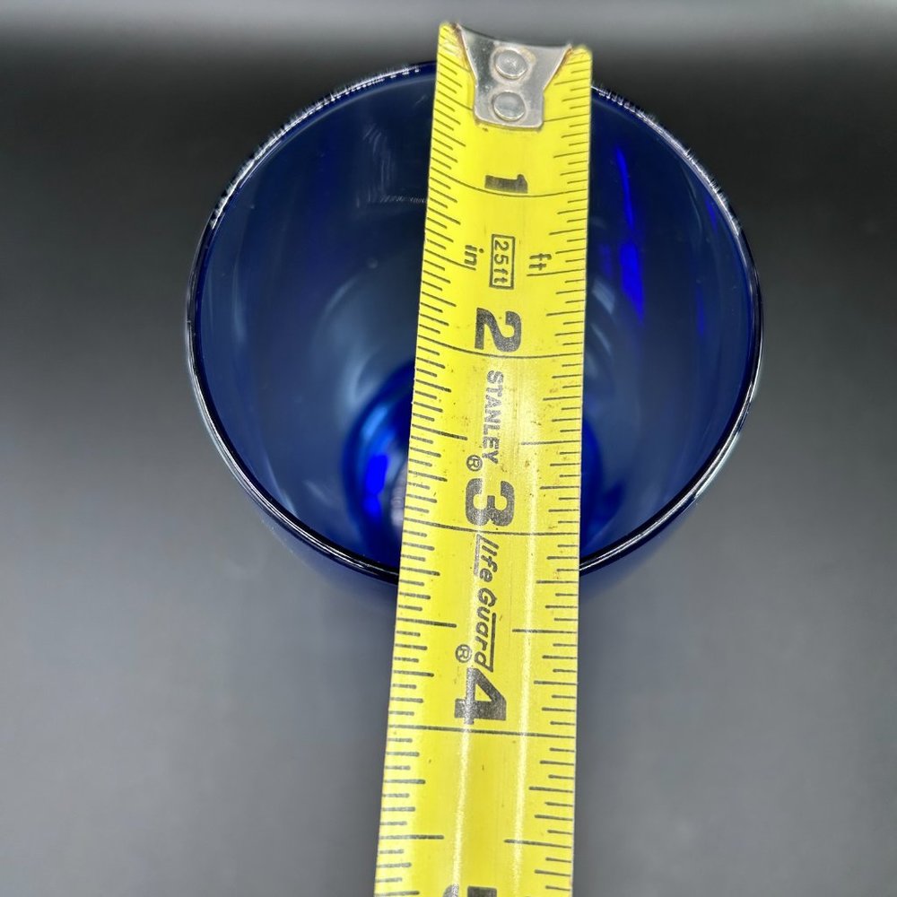 Cobalt Blue Drinking Glass Tumbler Bangles - Picture 7 of 9